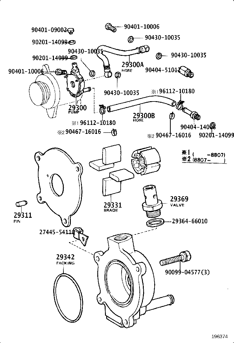 29300-54091 PUMP ASSY, VACUUM product image
