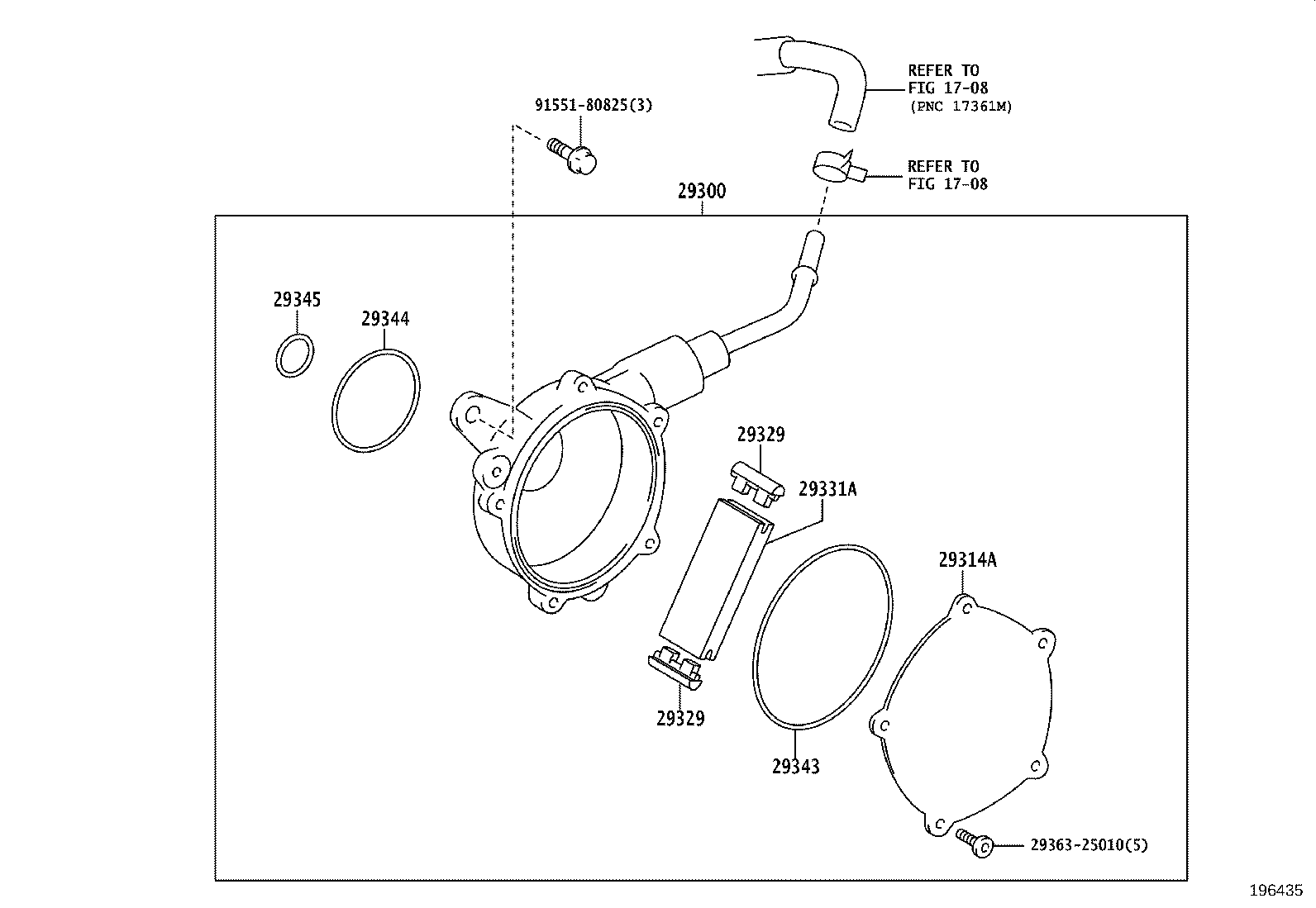 29329-F0010 CAP, VACUUM PUMP VANE product image