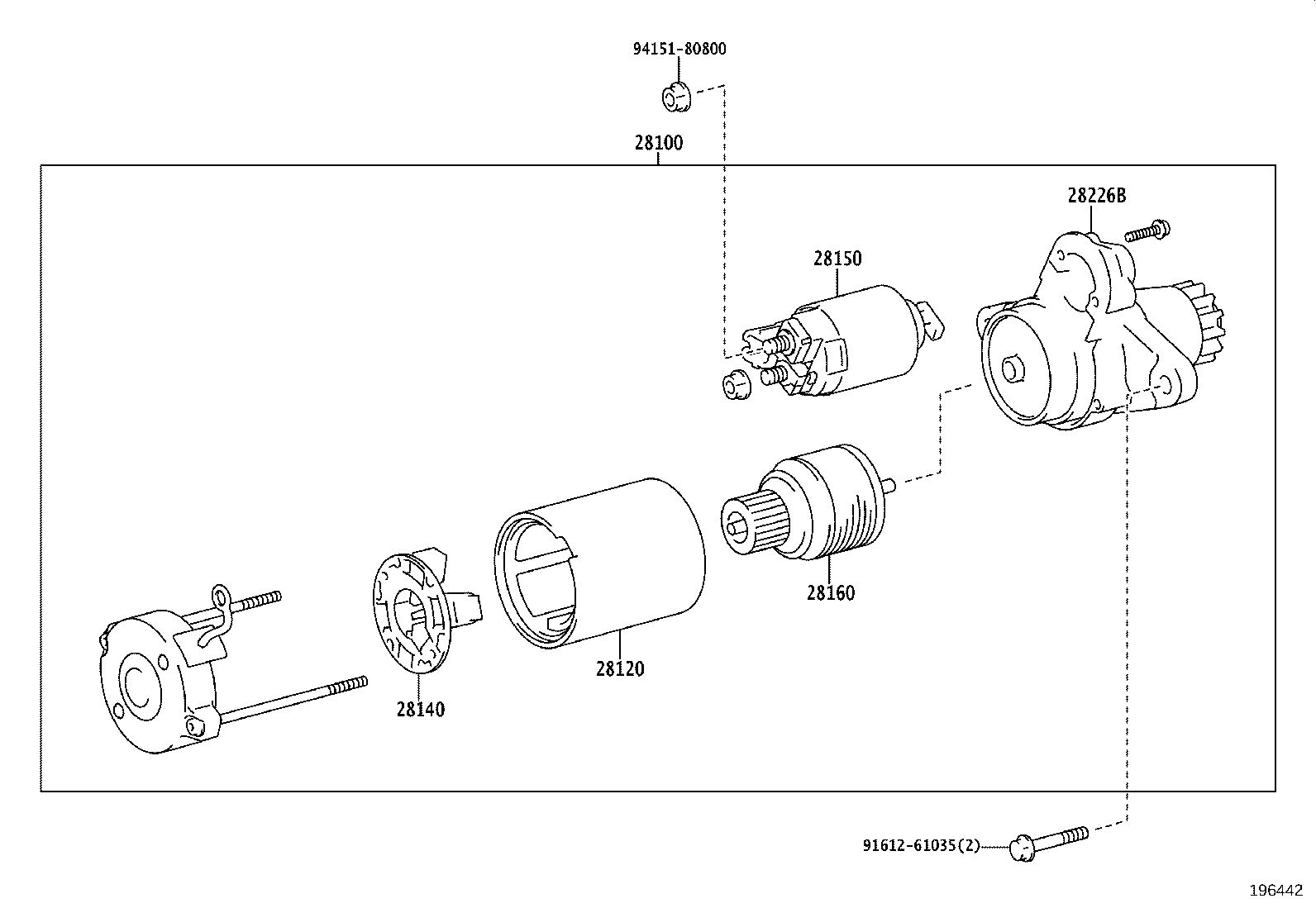 28100-36260 STARTER ASSY product image