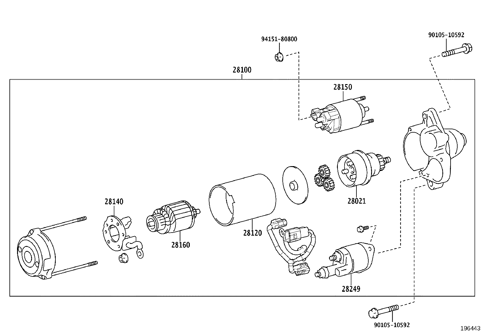 28100-36260 STARTER ASSY product image