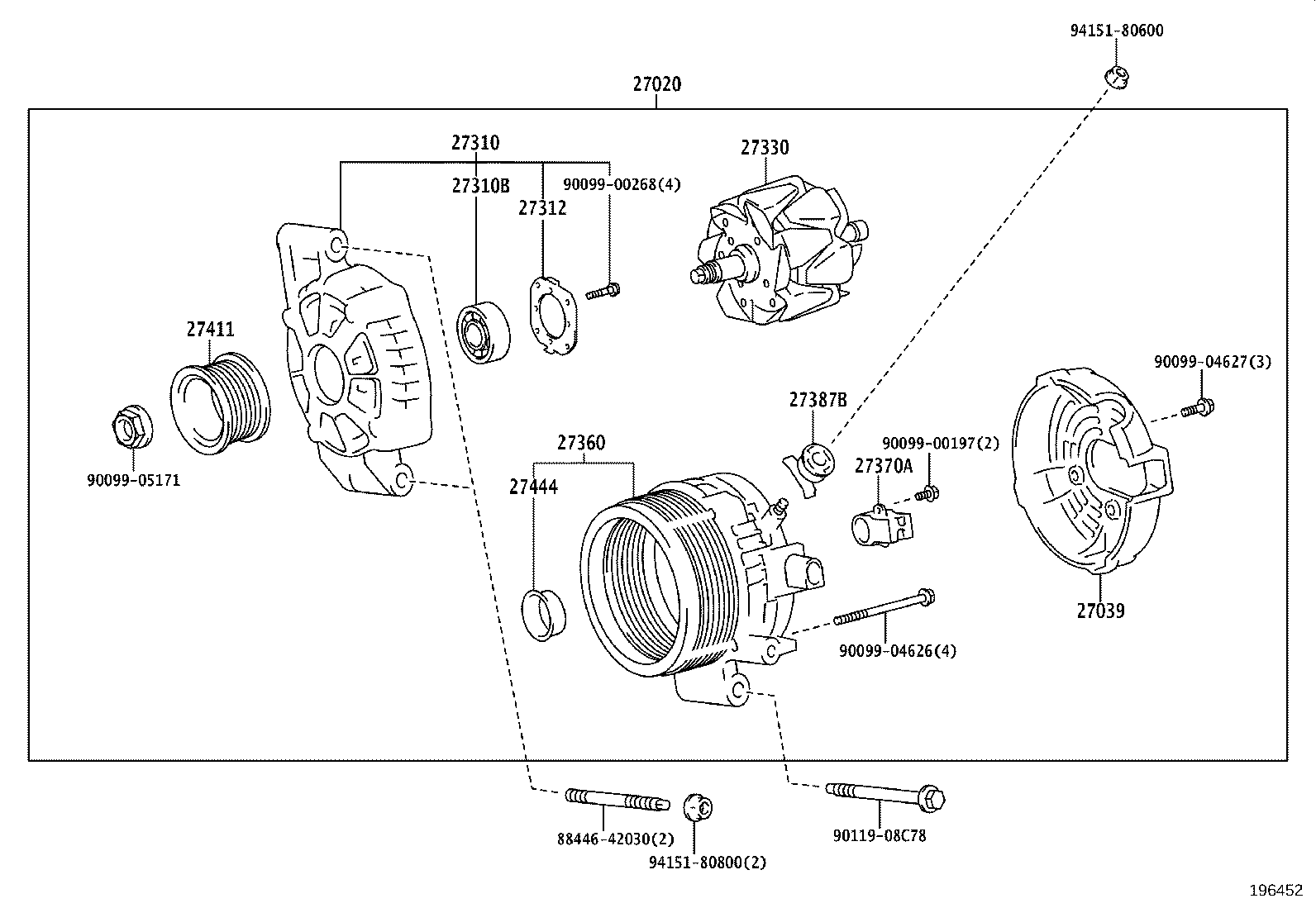 27360-F0040 COIL ASSY, ALTERNATOR product image