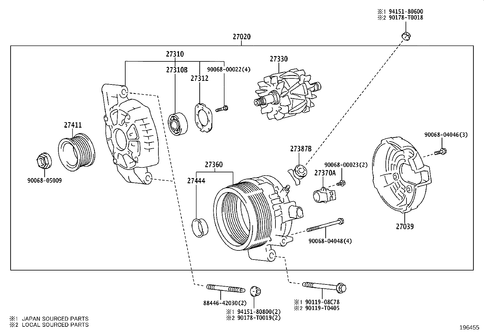 27360-0V300 COIL ASSY, ALTERNATOR product image