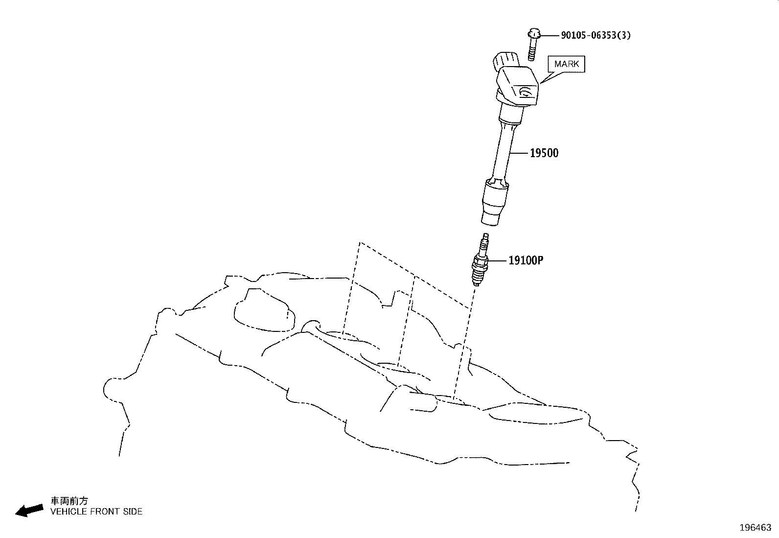 90919-T2012 COIL ASSY, IGNITION product image