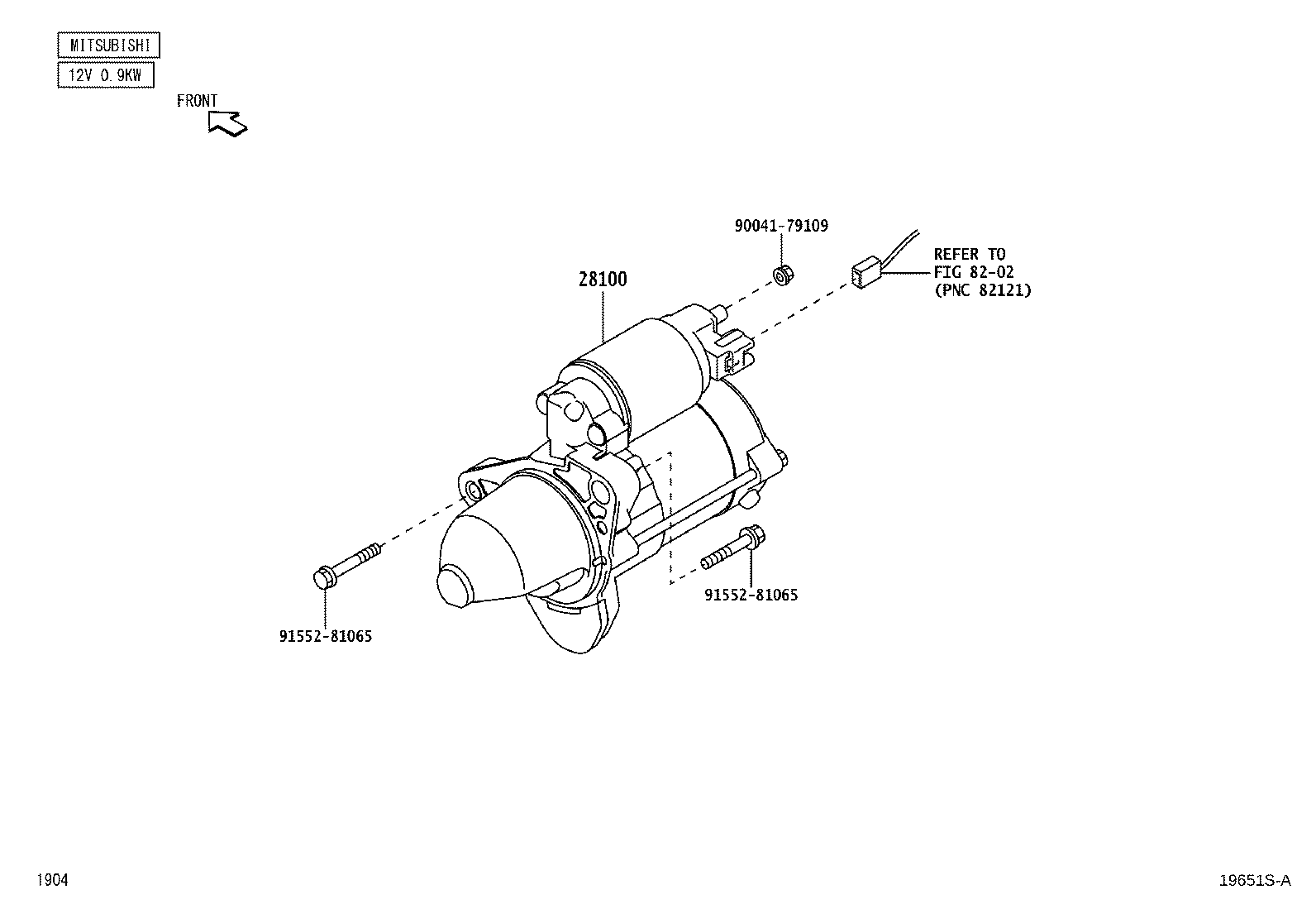 28226-B2090 SWITCH ASSY, MAGNET STARTER product image