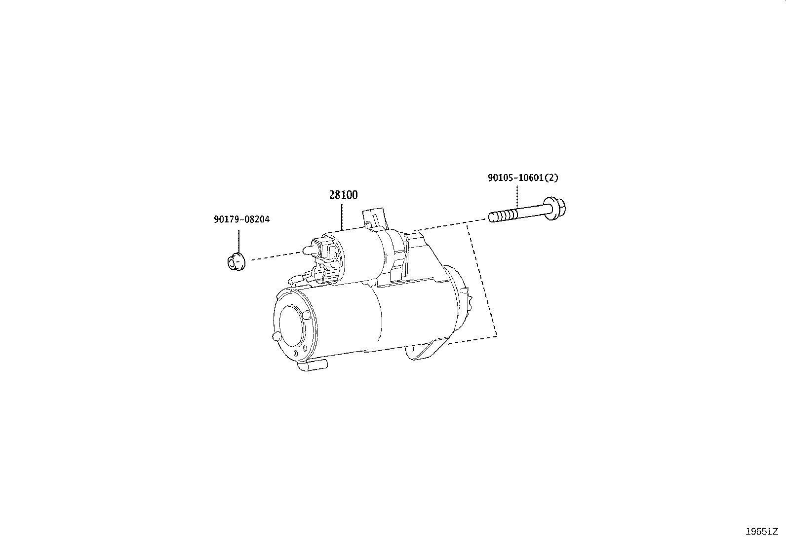 28100-11190 STARTER ASSY product image