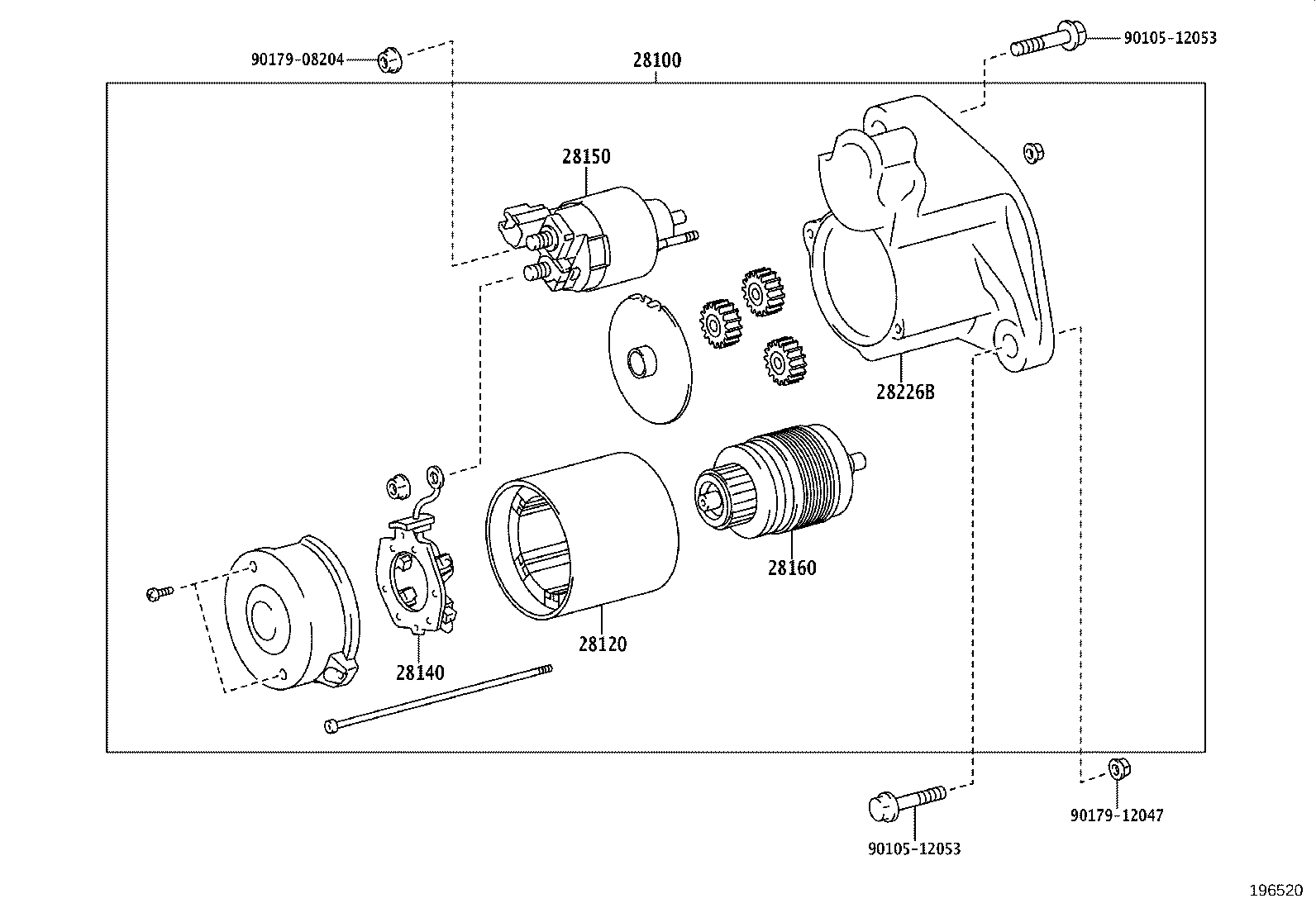 28100-11190 STARTER ASSY product image