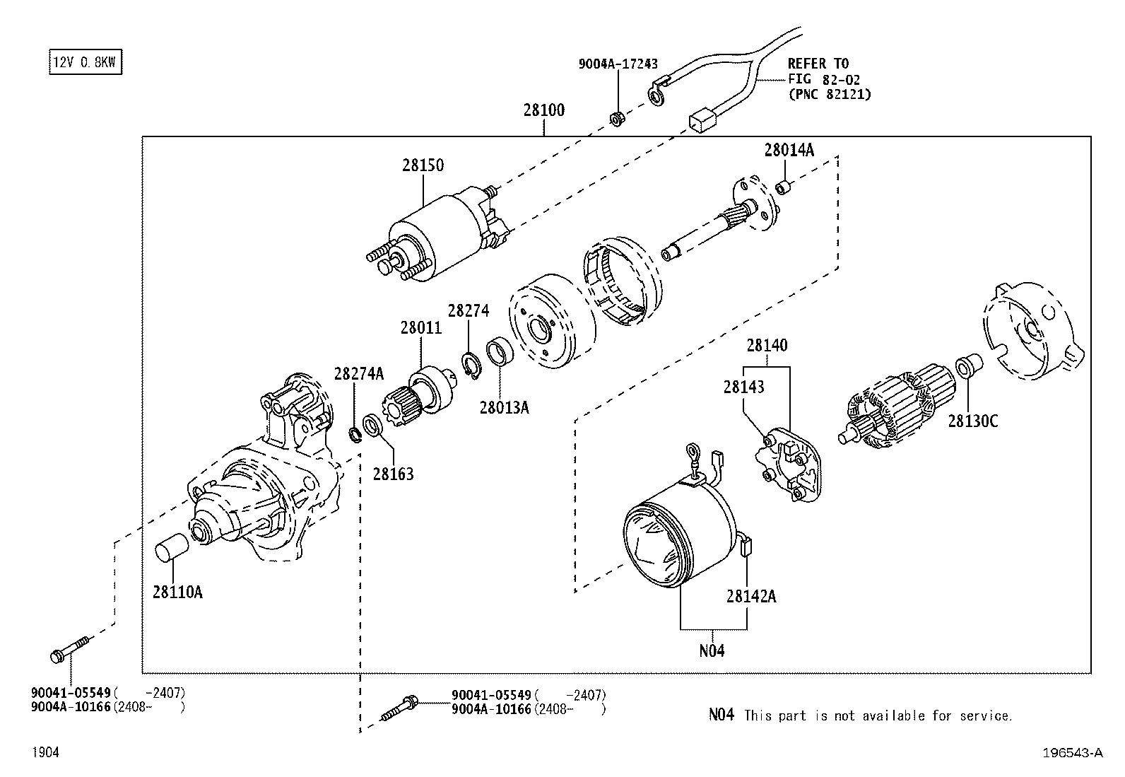 28160-BZ040 ARMATURE ASSY, STARTER product image