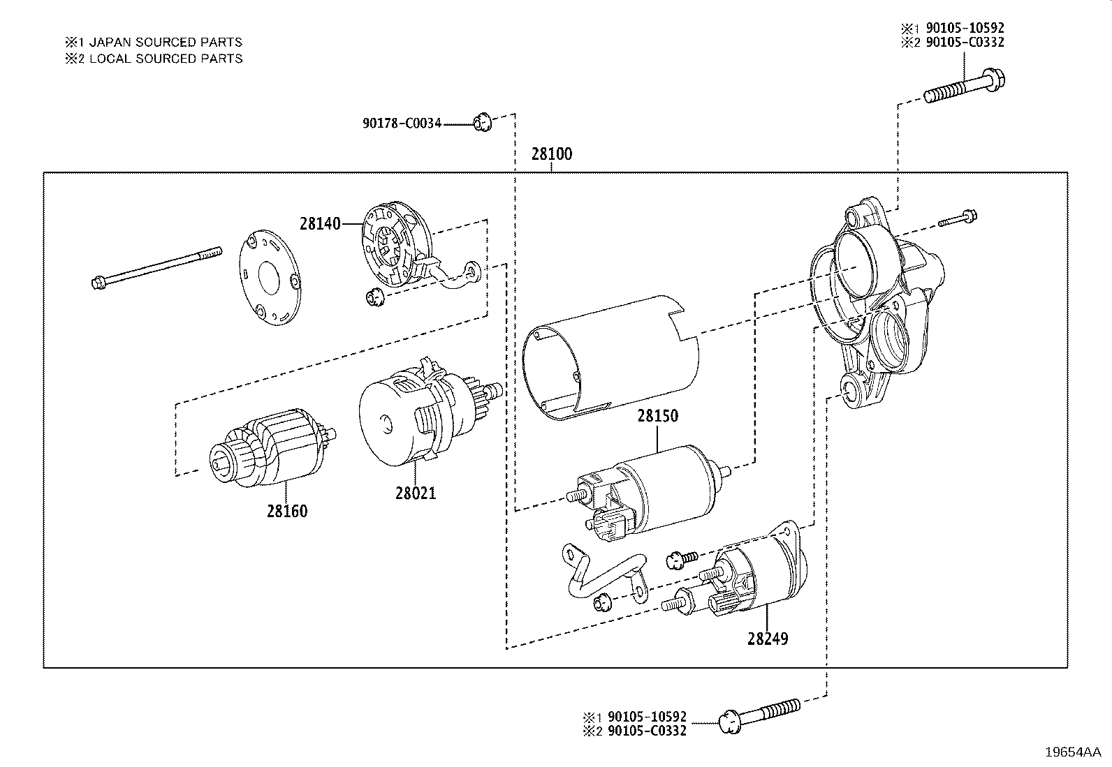 28100-F2070 STARTER ASSY product image