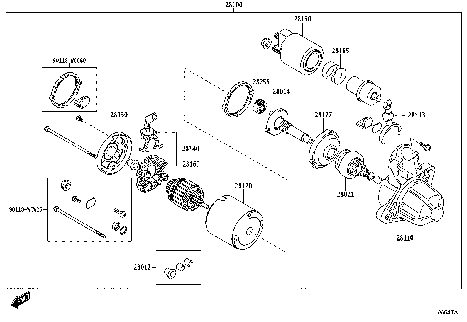 28110-WC012 HOUSING ASSY, STARTER DRIVE product image