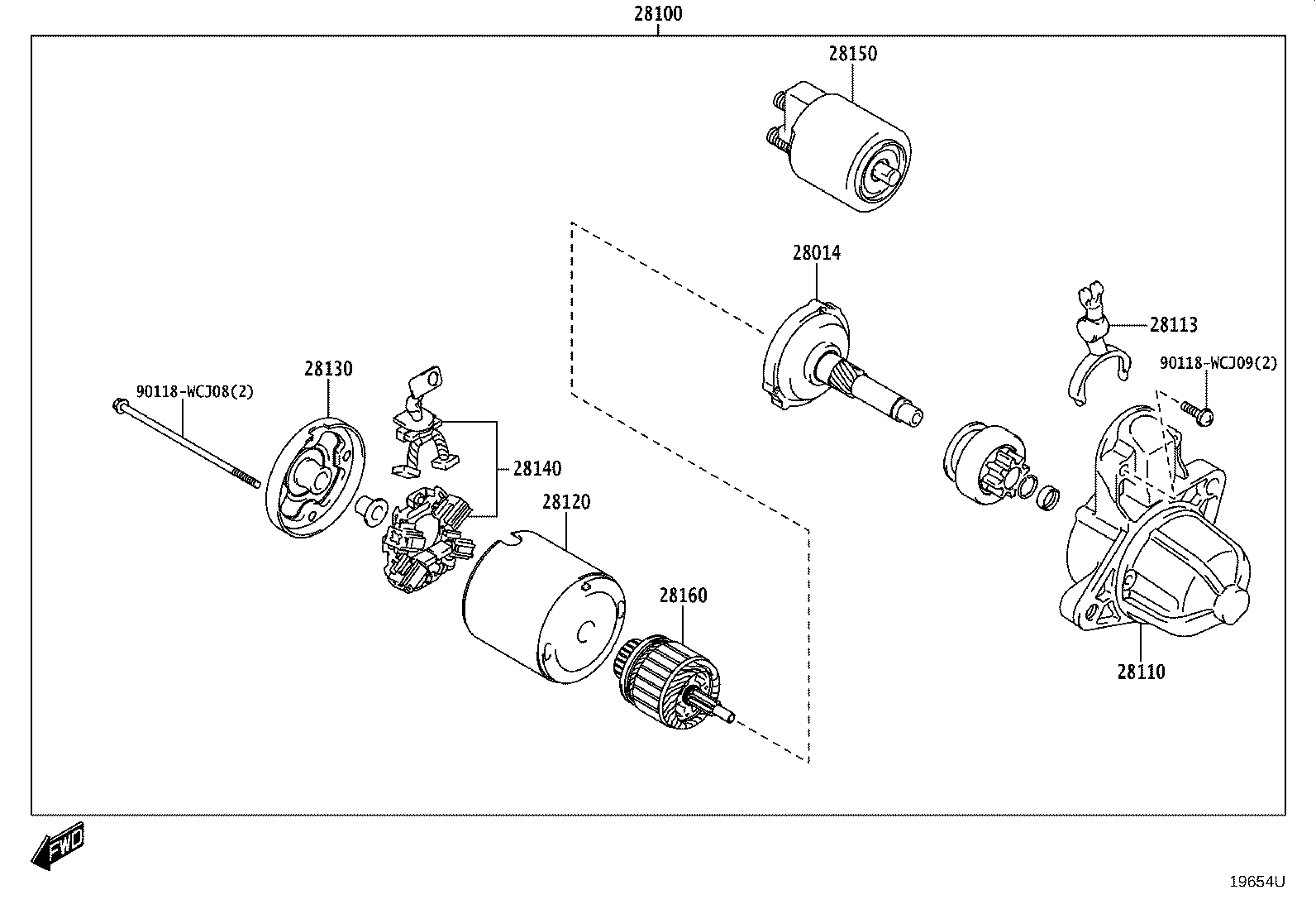 28110-WC012 HOUSING ASSY, STARTER DRIVE product image