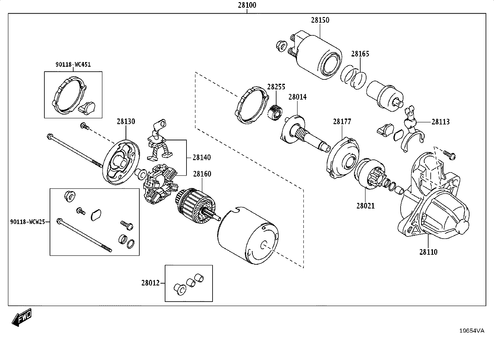 28110-WC012 HOUSING ASSY, STARTER DRIVE product image