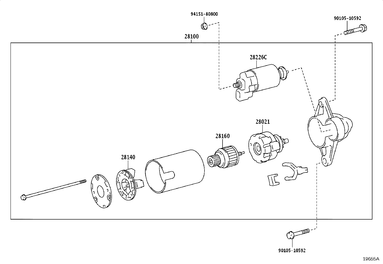 28100-24120 STARTER ASSY product image