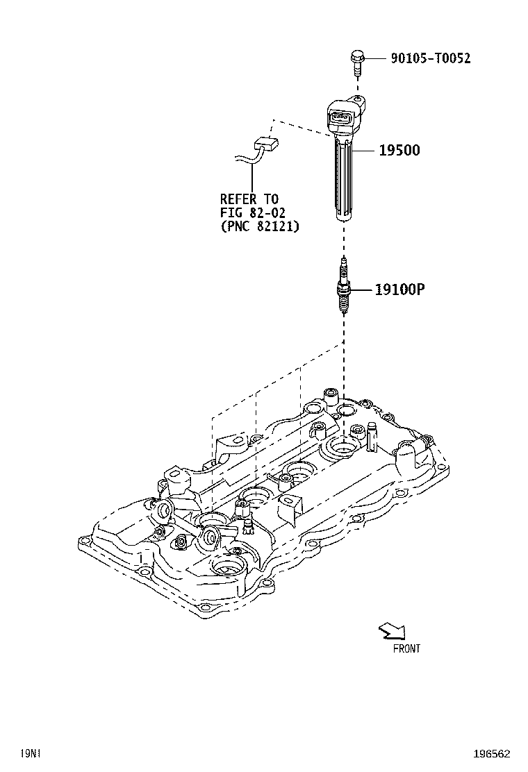 90048-52133 COIL ASSY, IGNITION product image