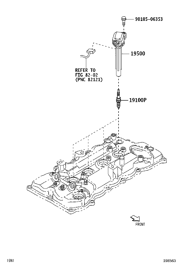90048-52133 COIL ASSY, IGNITION product image
