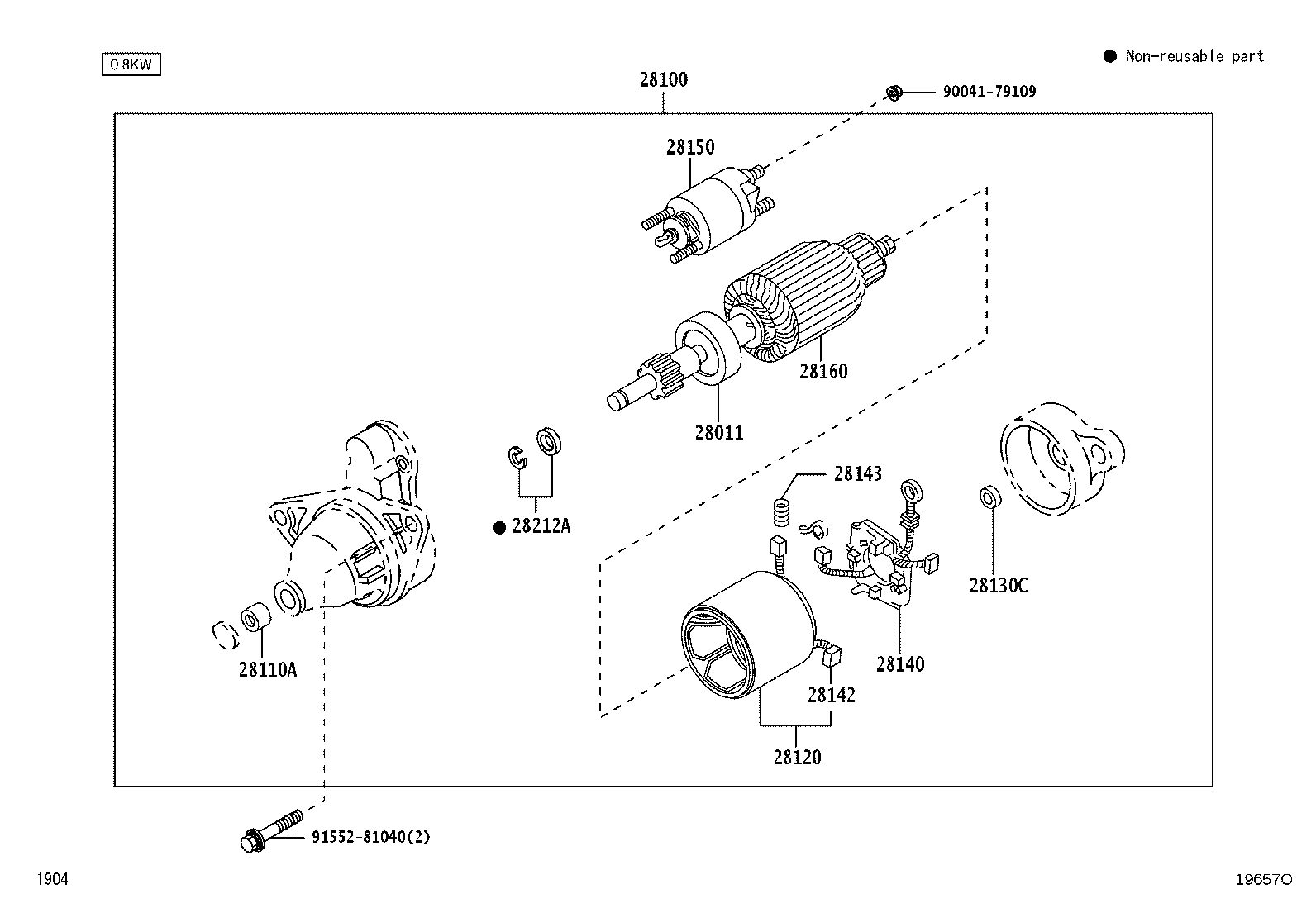 28021-BZ020 CLUTCH SUB-ASSY, STARTER CENTER BEARING product image
