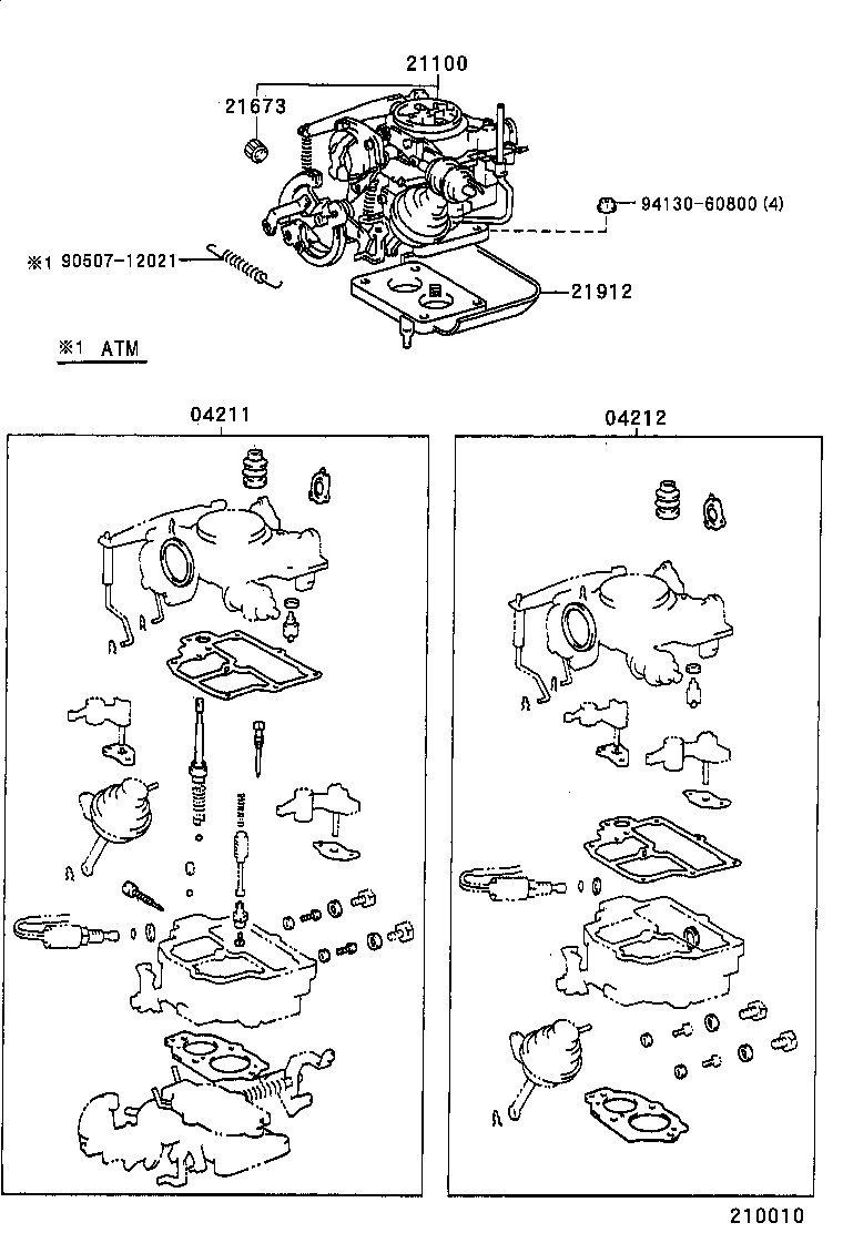 04211-1E040 CARBURETOR KIT product image