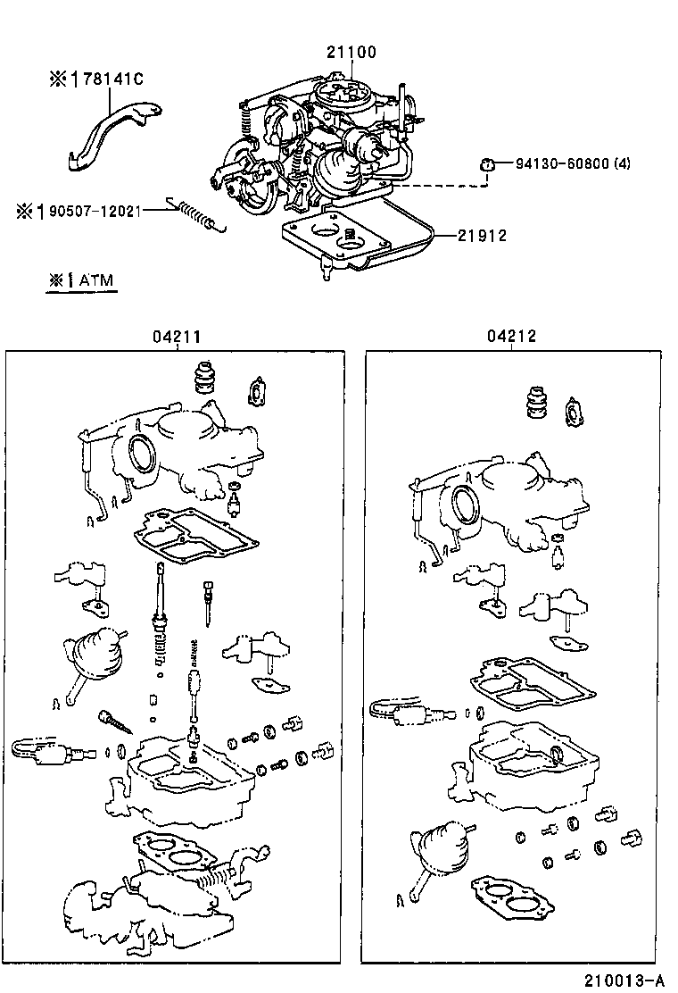 04211-1E030 CARBURETOR KIT product image