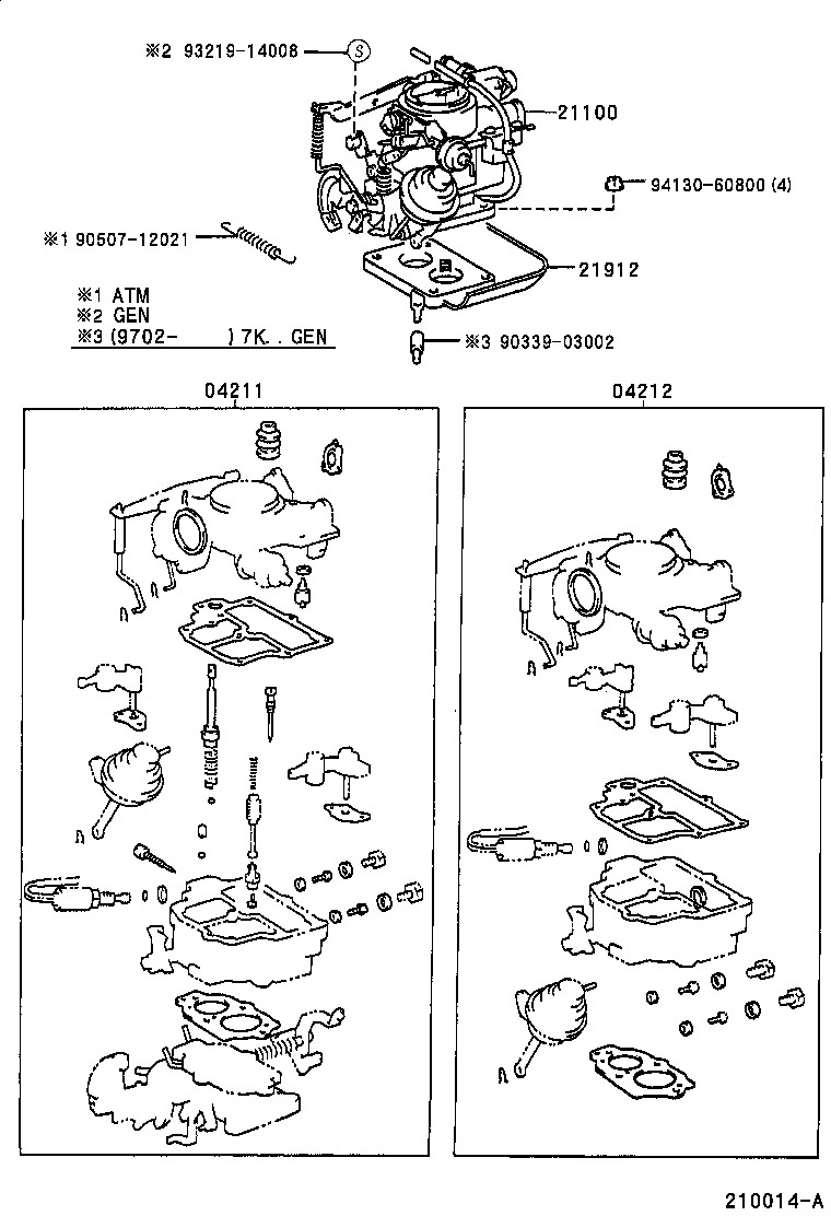 21100-1E080 CARBURETOR ASSY product image