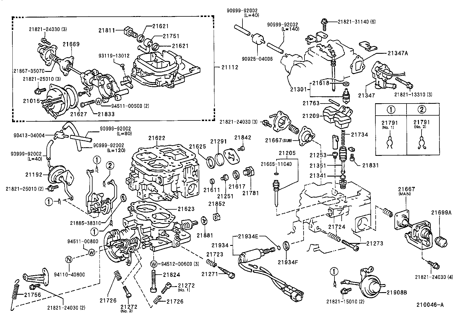 Toyota 21015-35501 HOUSING SUB-ASSY, COIL