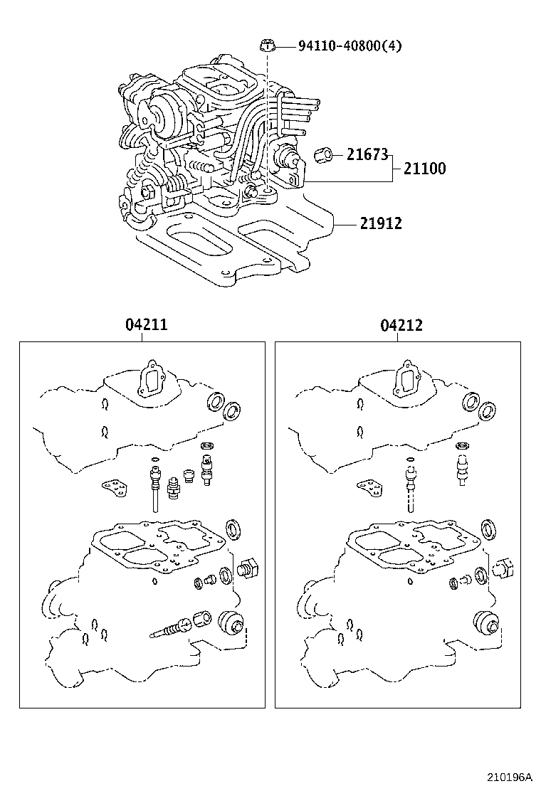 21100-73471 CARBURETOR ASSY product image