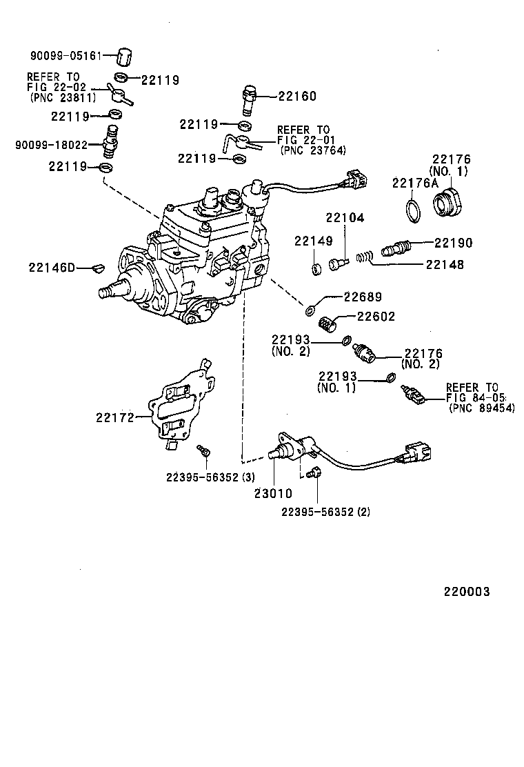 22104-67100 VALVE SUB-ASSY, INJECTION PUMP DELIVERY product image