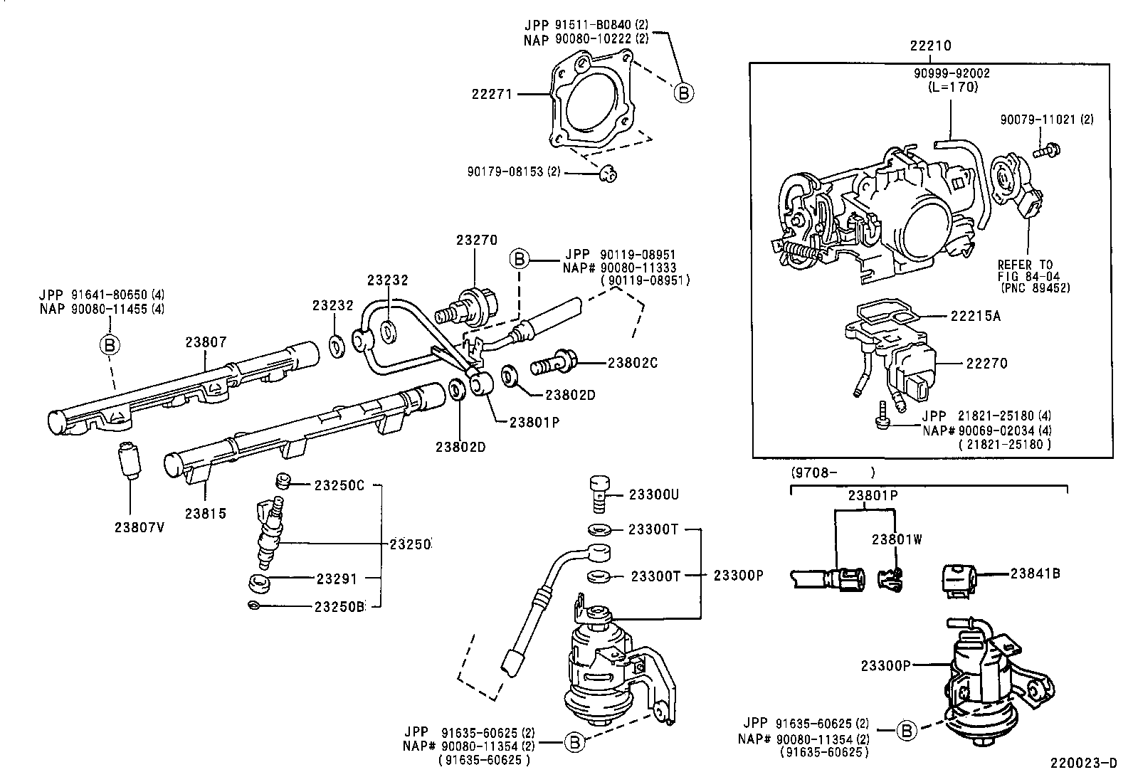 Toyota 16283-03030 HOSE, WATER BY-PASS, NO.1