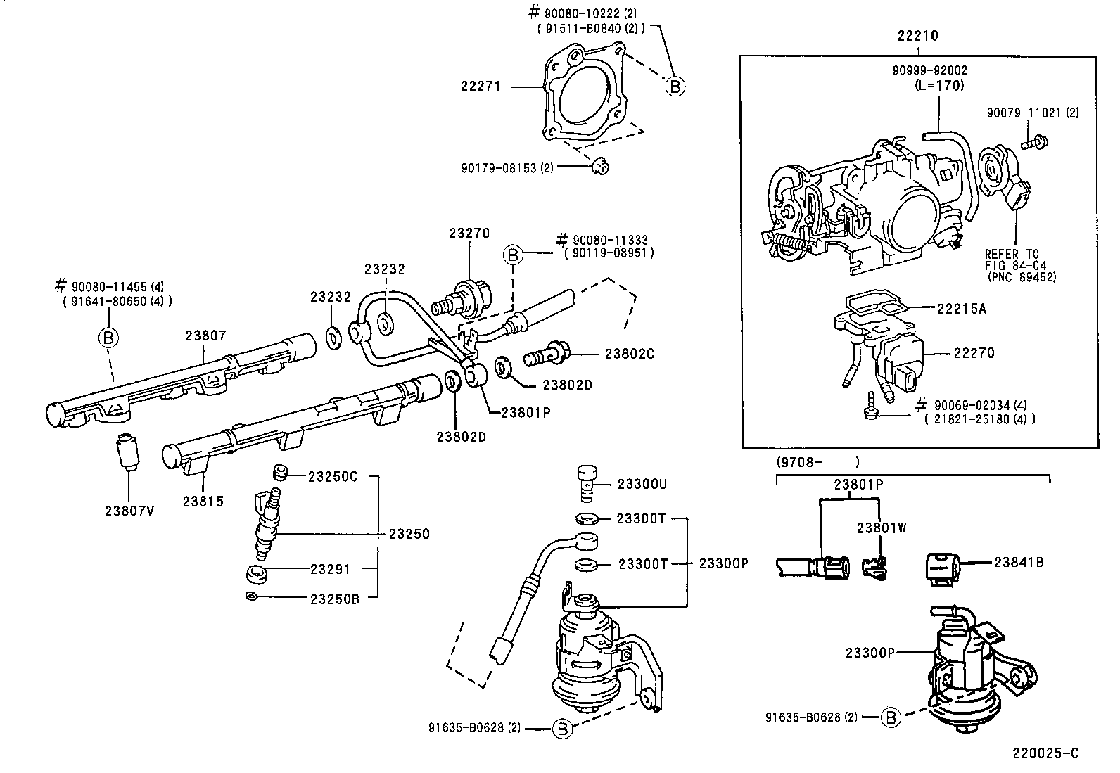 Toyota 22210-20120 BODY ASSY, THROTTLE