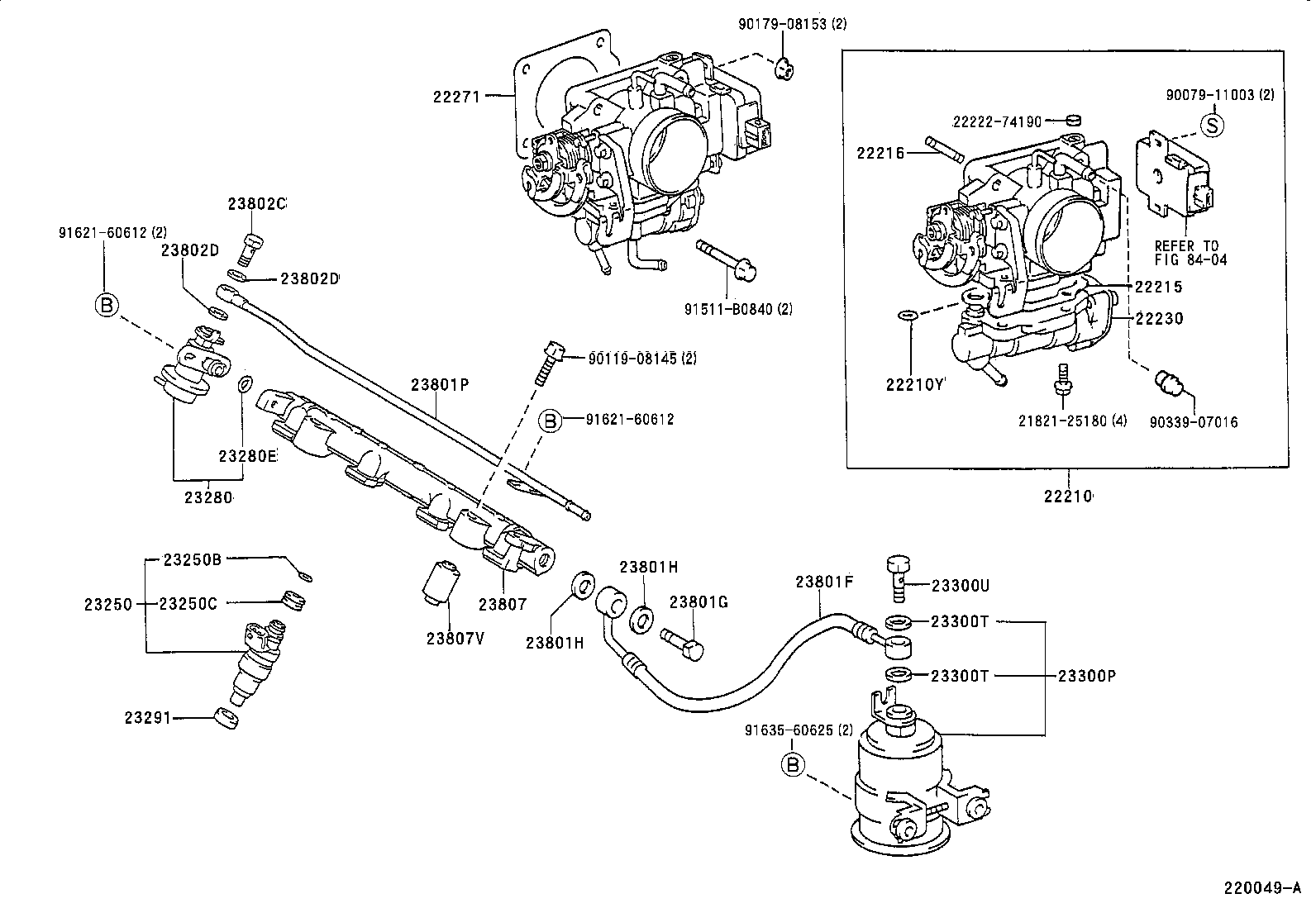 23300-19405 FILTER, FUEL(FOR EFI) product image