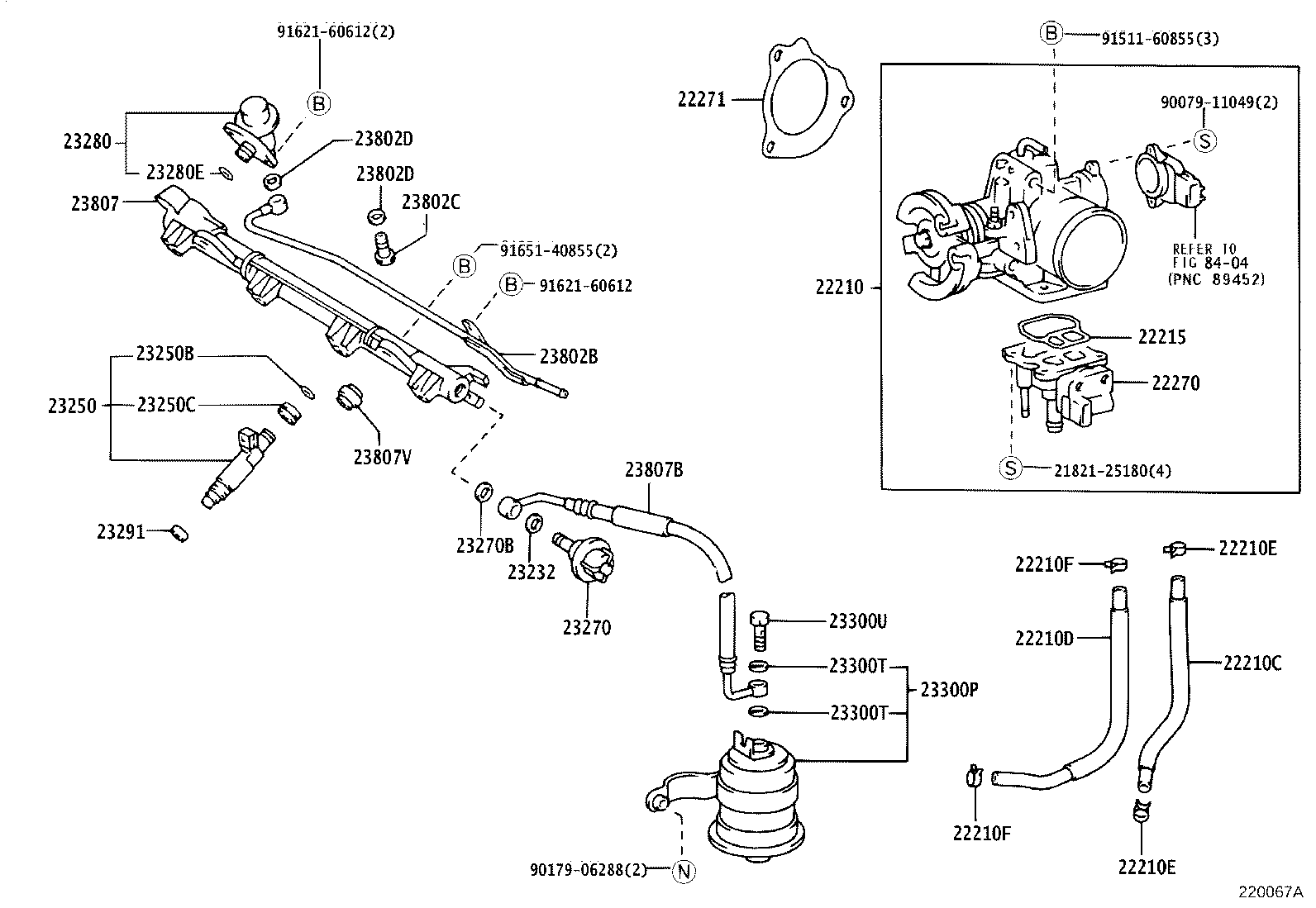 23271-16230 PIPE SUB-ASSY, FUEL, NO.1 product image