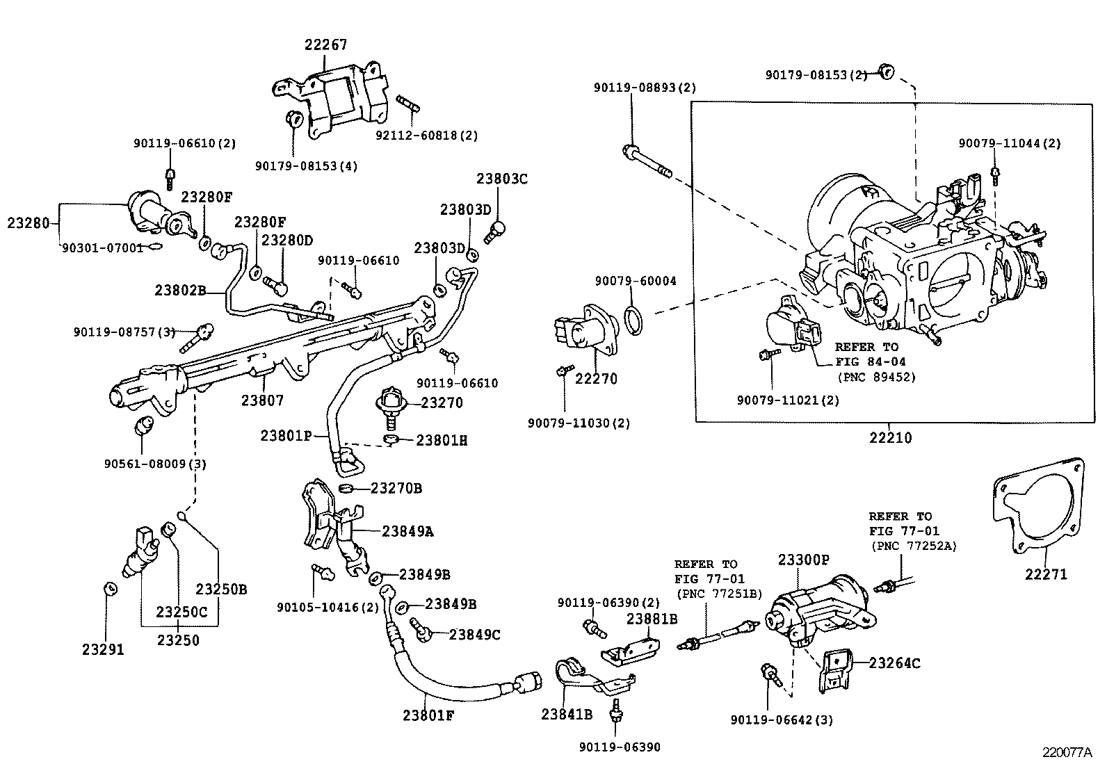 22210-46310 BODY ASSY, THROTTLE product image