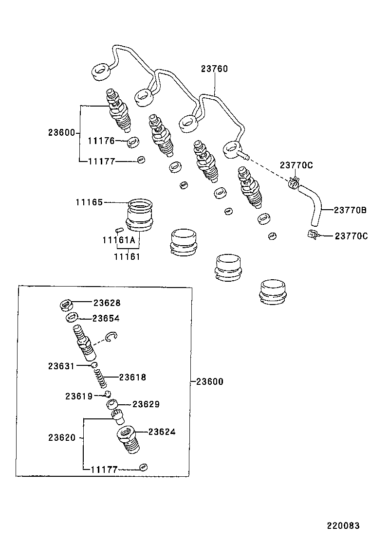 23679-27010 SCREW, INJECTOR FOLLOW product image