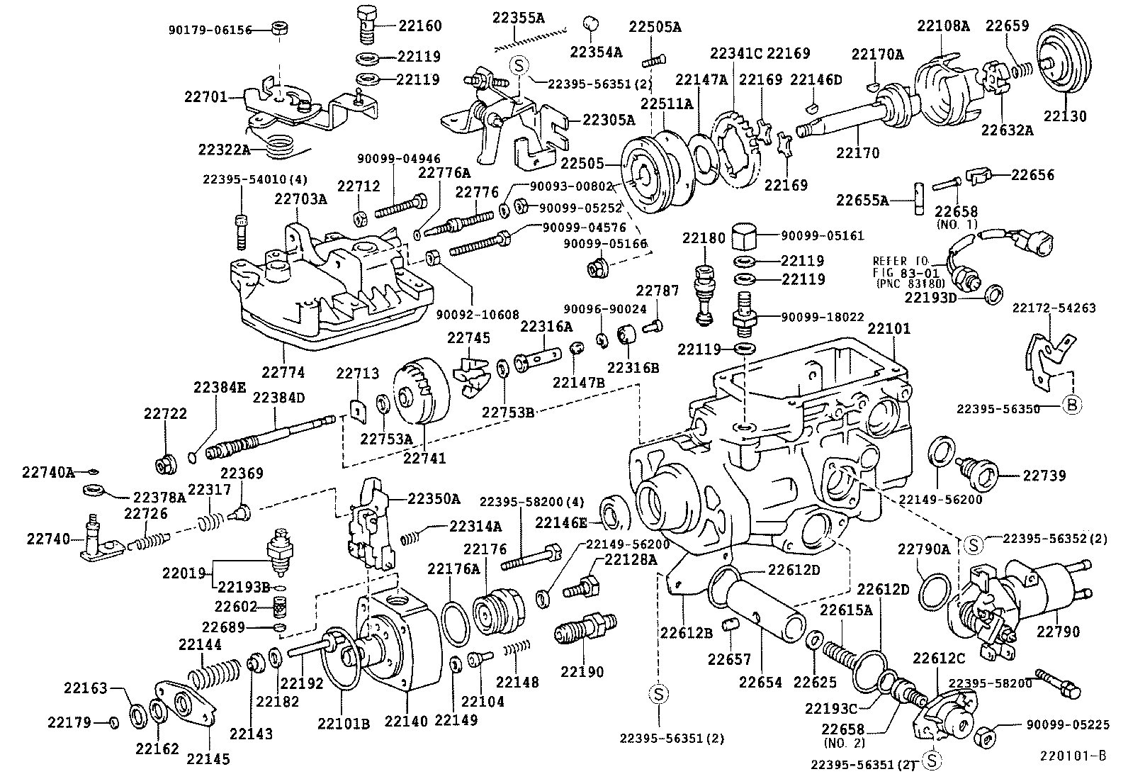 22101-5B640 HOUSING SUB-ASSY, INJECTION PUMP product image