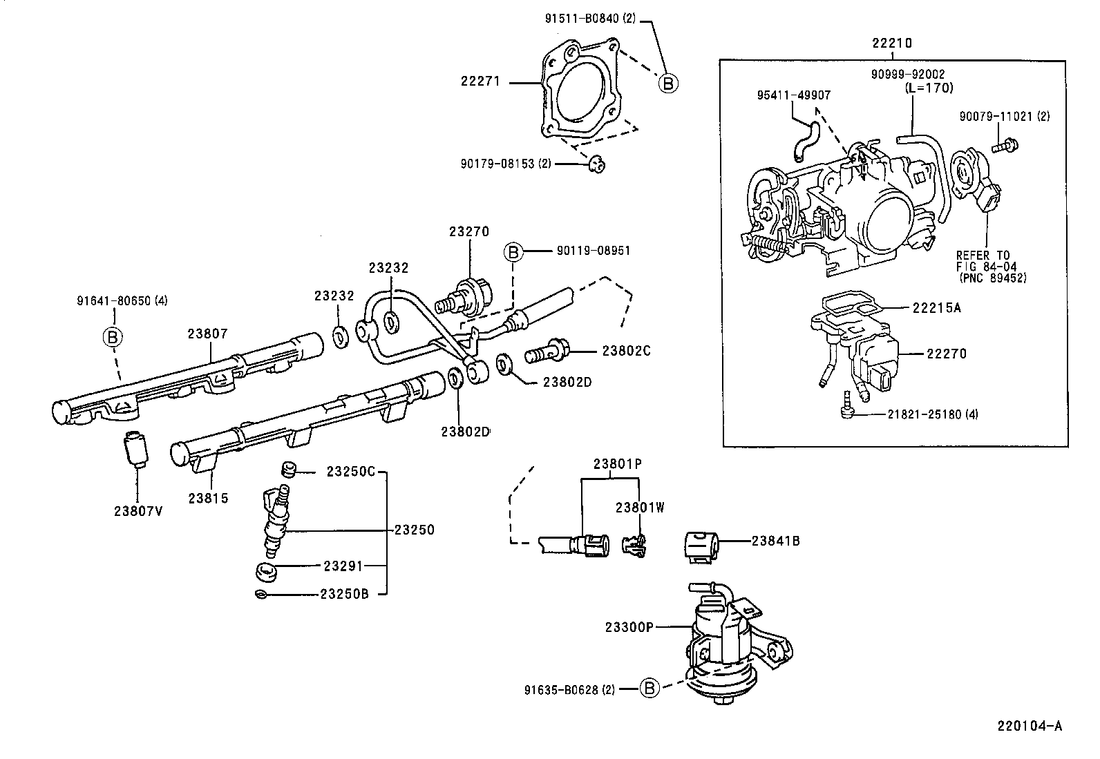 Toyota 22267-20010 BRACKET, THROTTLE BODY