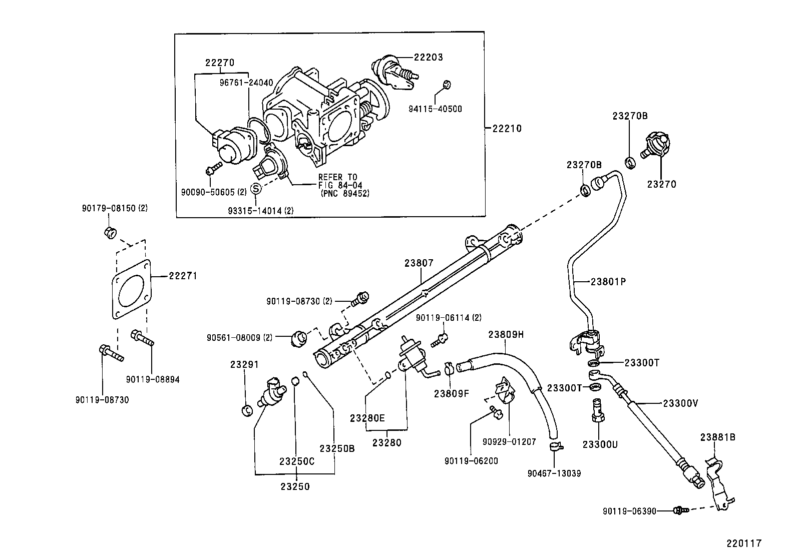 22271-46050 GASKET, THROTTLE BODY product image