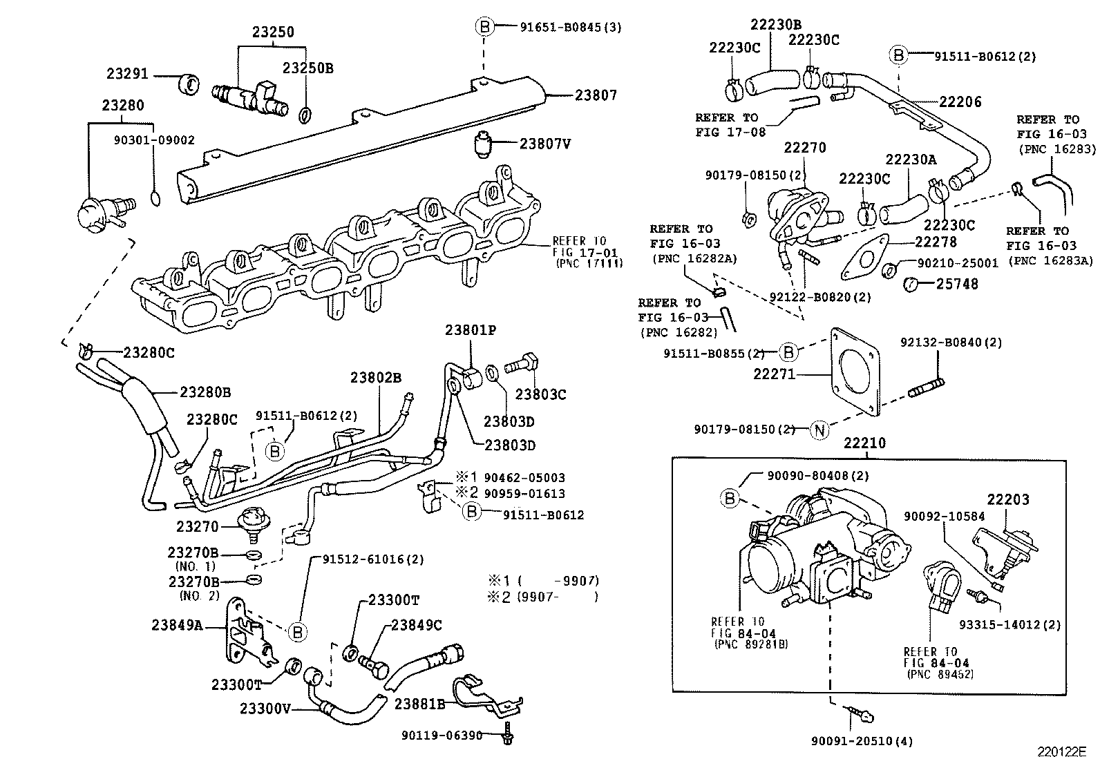22271-46050 GASKET, THROTTLE BODY product image
