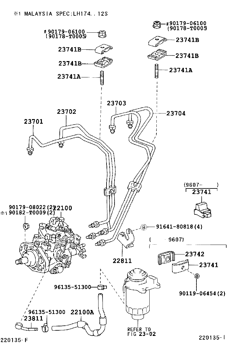 22811-05010 STAY, INJECTION PUMP, NO.1 product image