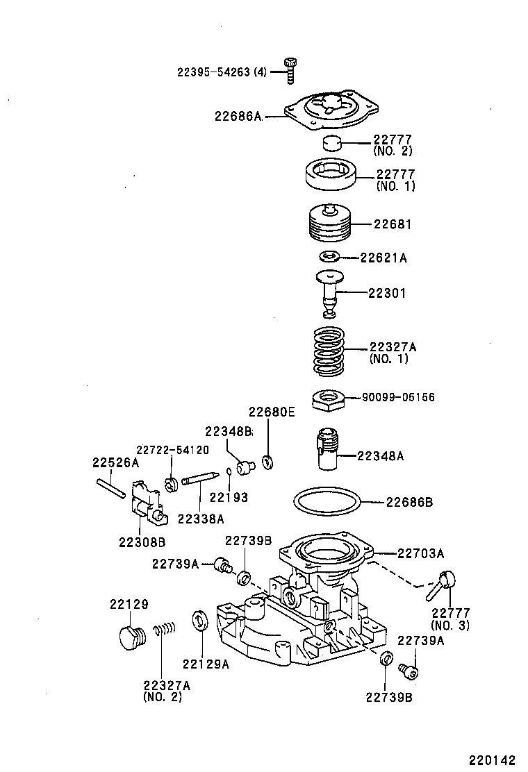 22140-5B590 HEAD SUB-ASSY, DISTRIBUTIVE PUMP product image