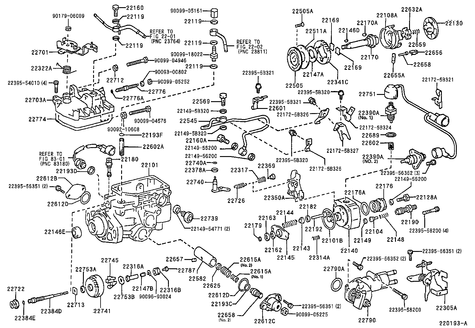 22140-5B460 HEAD SUB-ASSY, DISTRIBUTIVE PUMP product image