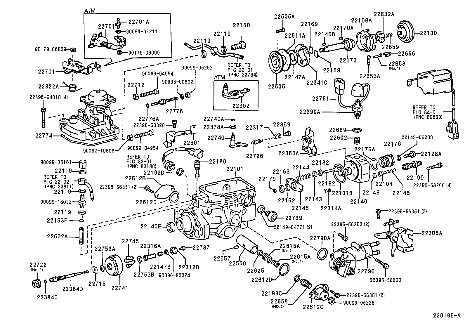 22140-5B460 HEAD SUB-ASSY, DISTRIBUTIVE PUMP product image