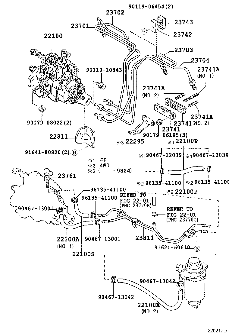 23271-64180 HOSE, FUEL(FOR FUEL PIPE TO FUEL TUBE) product image
