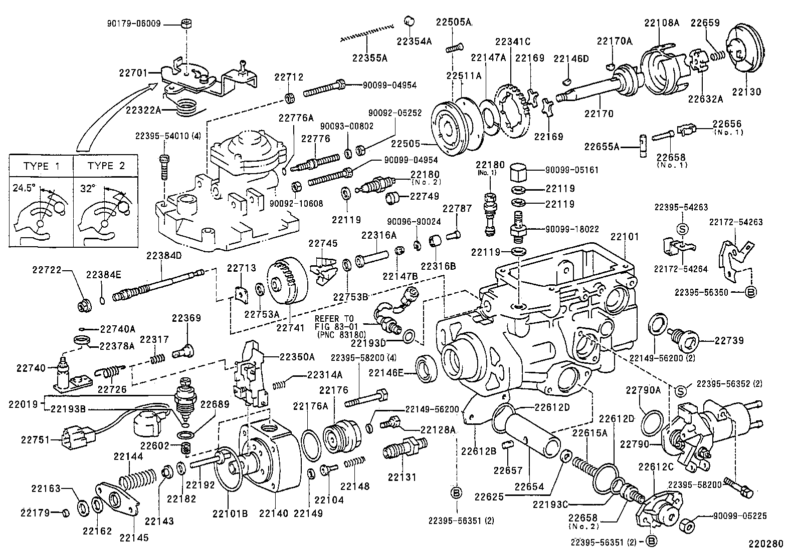 22104-54640 VALVE SUB-ASSY, INJECTION PUMP DELIVERY product image