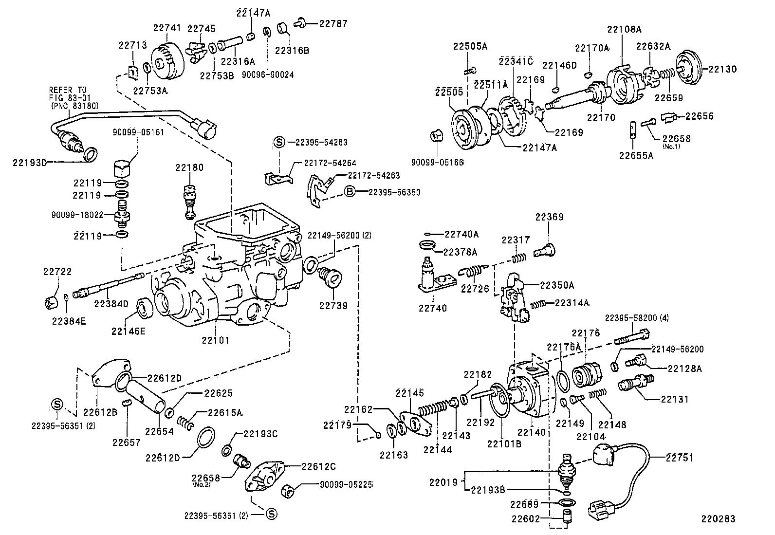 22104-54640 VALVE SUB-ASSY, INJECTION PUMP DELIVERY product image