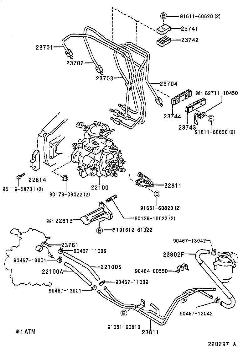 23271-55022 HOSE, FUEL product image