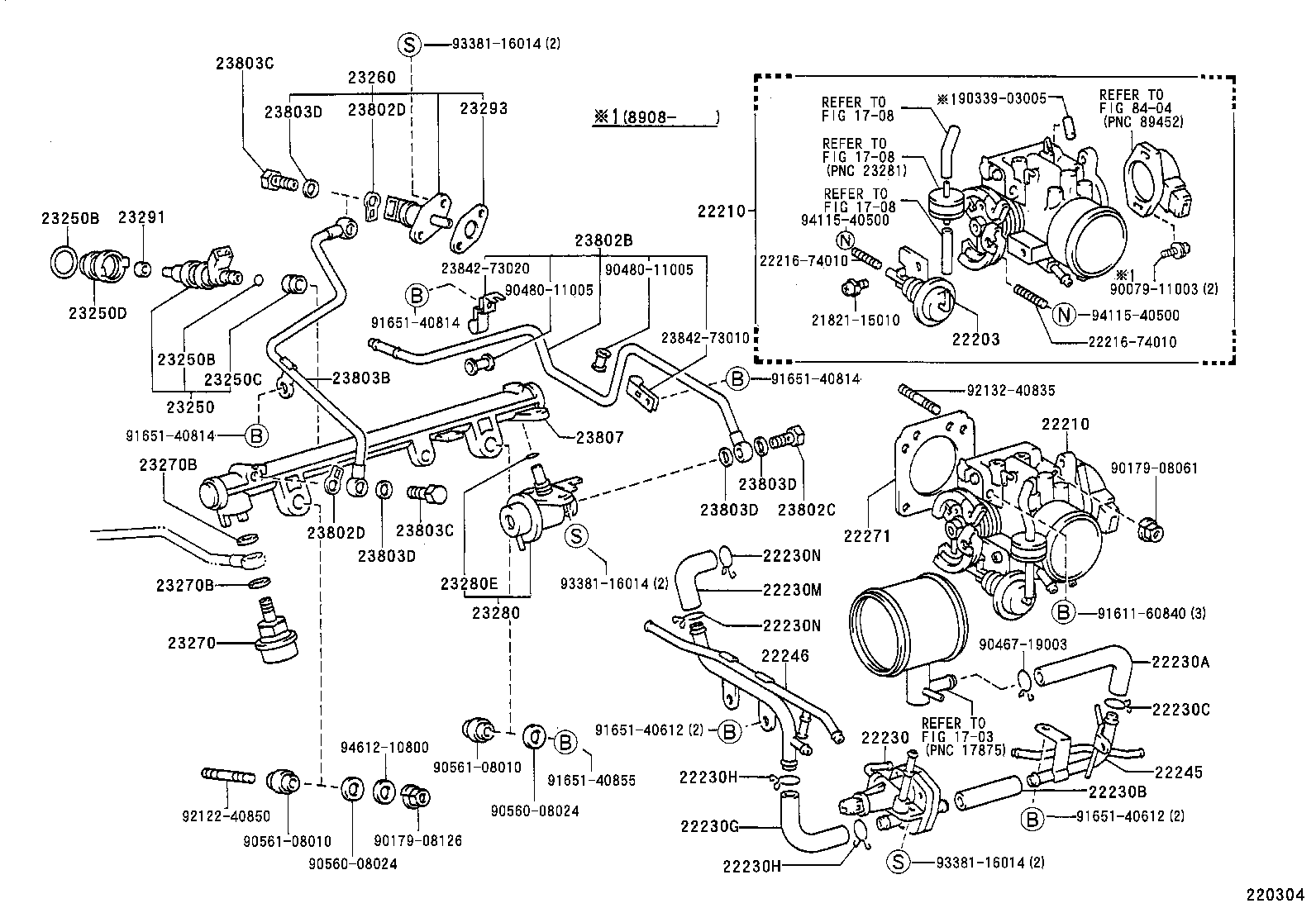 22210-73090 BODY ASSY, THROTTLE product image