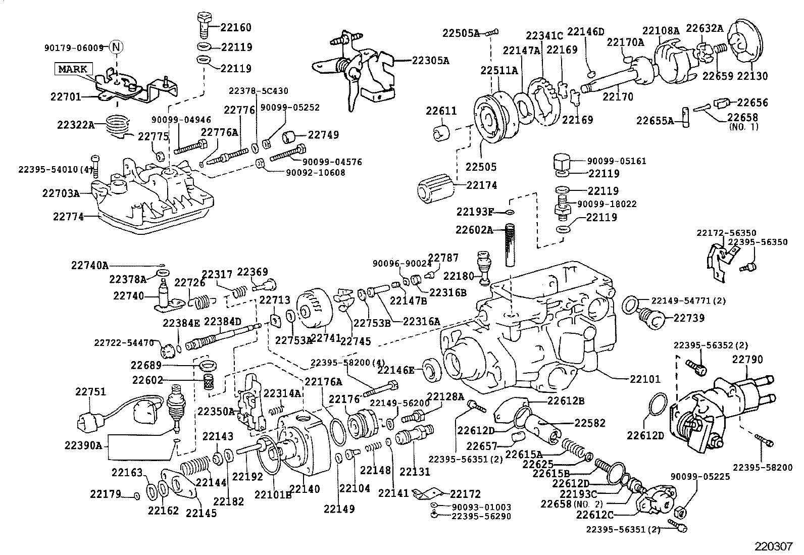 22140-5C400 HEAD SUB-ASSY, DISTRIBUTIVE PUMP product image