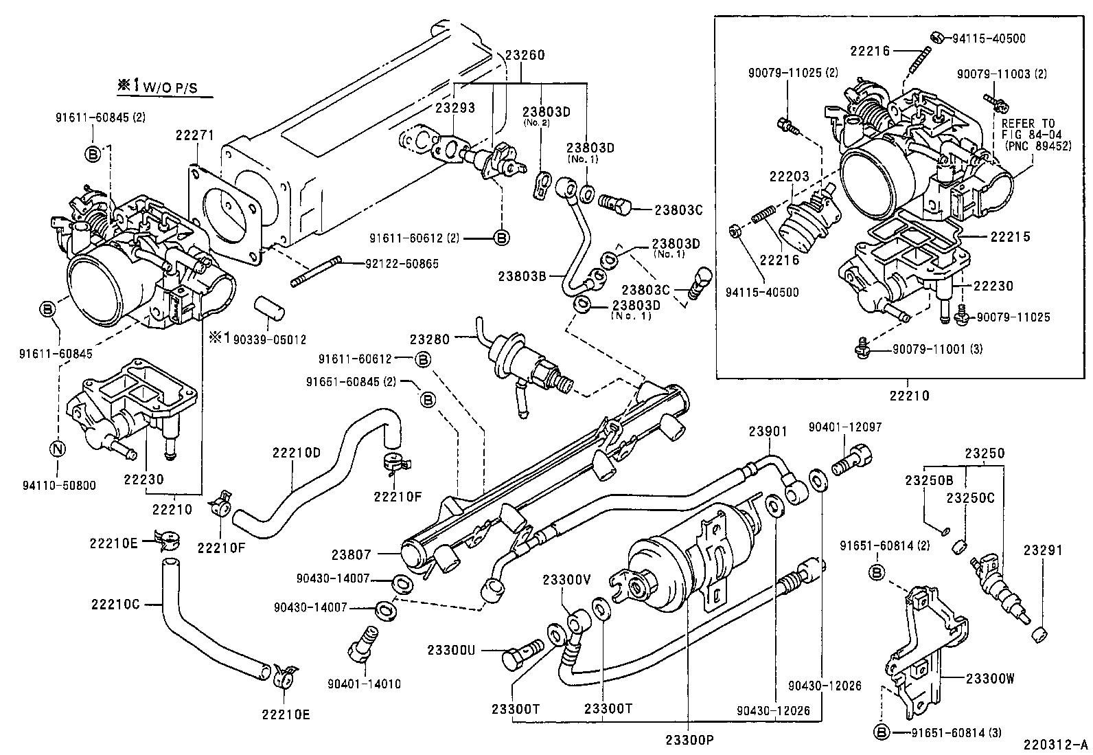 Toyota 23091-35060 TUBE SUB-ASSY, FUEL PUMP
