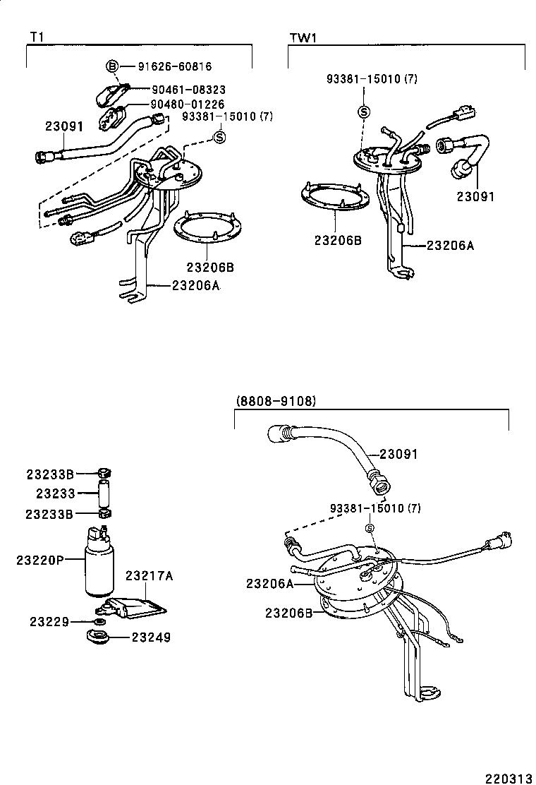 23091-35090 TUBE SUB-ASSY, FUEL PUMP product image