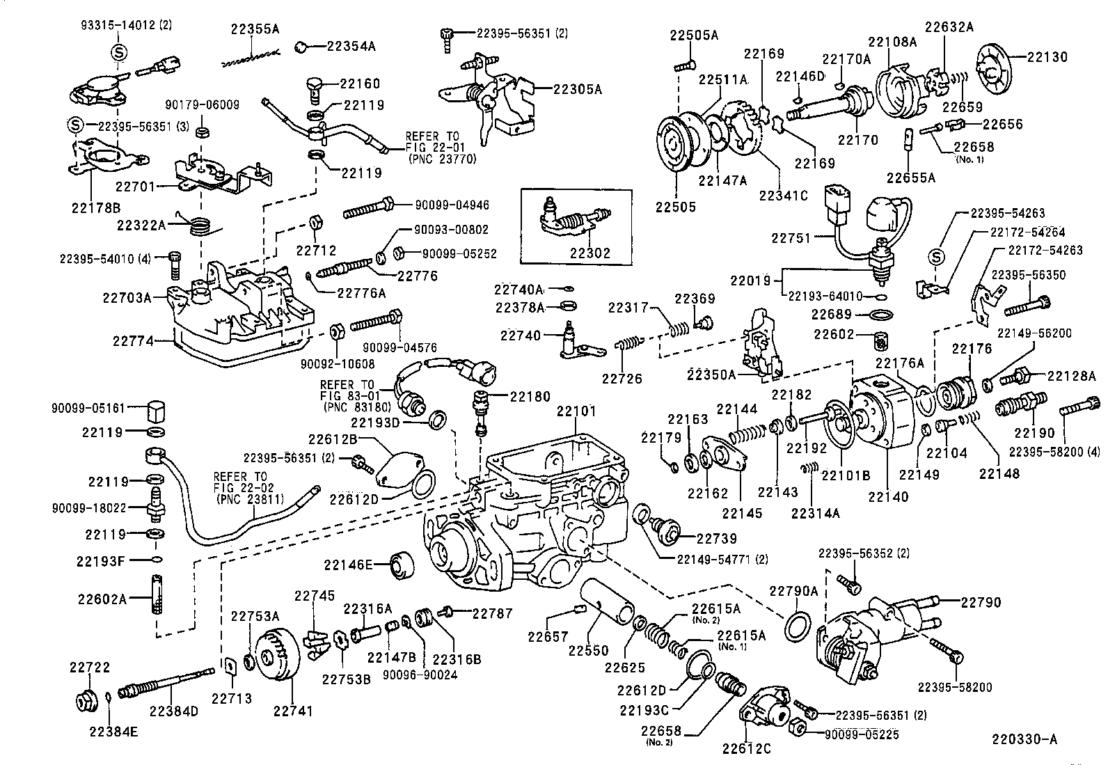 22140-5B370 HEAD SUB-ASSY, DISTRIBUTIVE PUMP product image