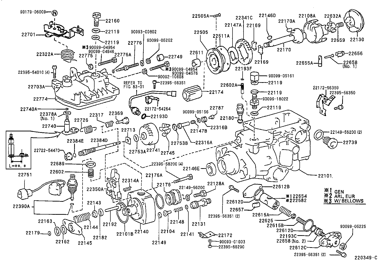 22104-17840 VALVE SUB-ASSY, INJECTION PUMP DELIVERY product image