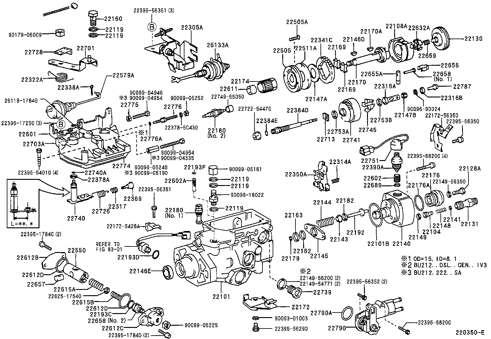22104-17840 VALVE SUB-ASSY, INJECTION PUMP DELIVERY product image
